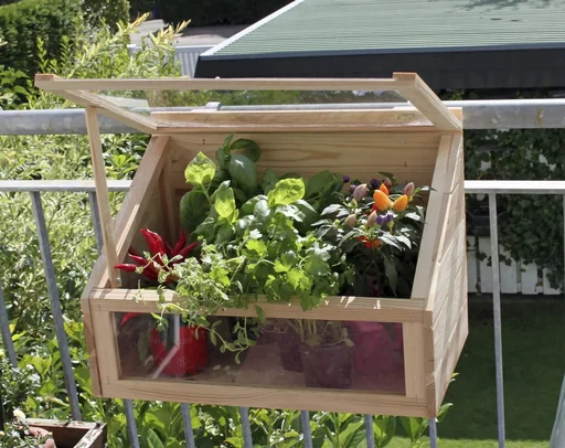 "Mini greenhouse balcony natural image"
