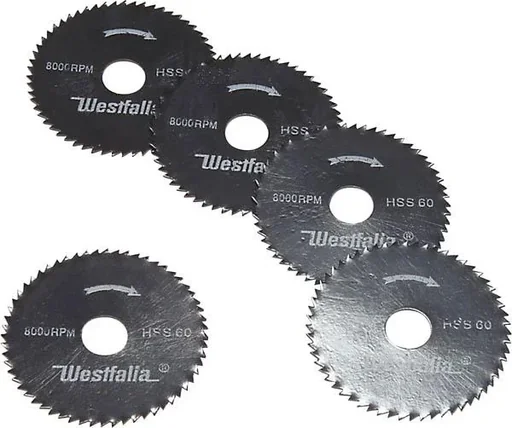 "Saw blade set 5 pcs. HSS/ 60 Z for mini plunge saws image"