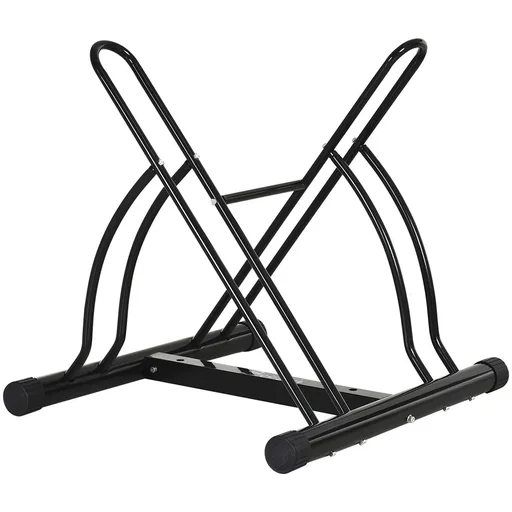 "Universal metal bike stand, black image"