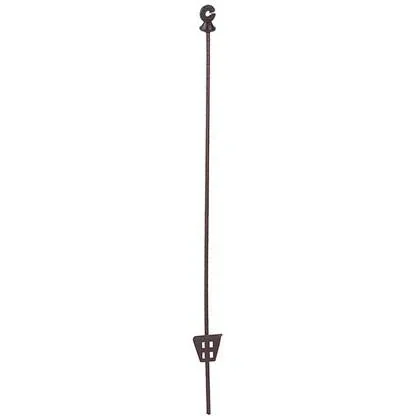 "Oval steel pole with ring insulator, 106 cm (10 pieces) image"