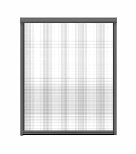 "Insect screen roller blind for windows, 130 x 160 cm in anthracite image"