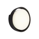 GENUA LED outdoor wall light, black, IP44, 18 watts, 1,500 lm, 4,000 K
