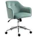 Office chair with rocker function Home office chair Height adjustable desk chair ergonomic 360° swivel wheels Velvet touch