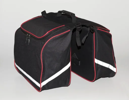 "Bicycle pannier bag double image"