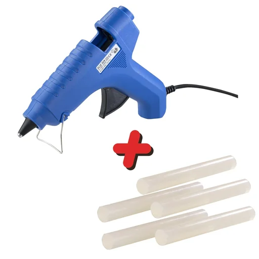 "Hot glue gun KP 40 with accessories in a case image"