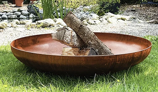 "Fire bowl - Calma made of weatherproof steel image"