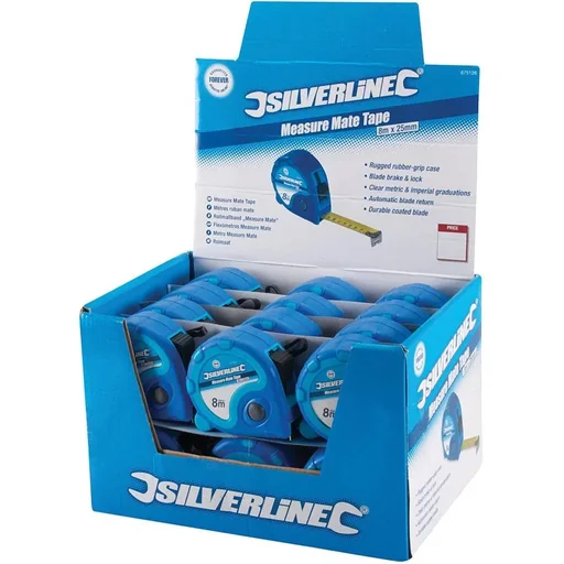 "Tape measure display box 24 pieces, 8 m x 25 mm image"