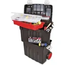 TAYG Tool Box on Wheels - Plastic - 47 x 29 x 63 cm - With Storage and Sorting Box