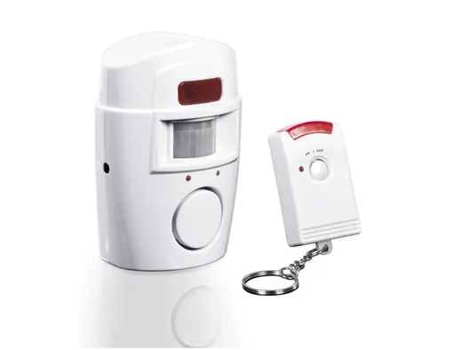 "Wireless infrared alarm system with 2 remote controls image"