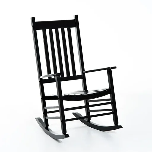 "Rocking chair with armrests image"