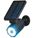 Solar outdoor light with motion detector and twilight sensor, 400 lumens