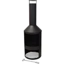 Pro Garden Garden Fireside Atmosphere Fireplace Steel - 134cm - Black