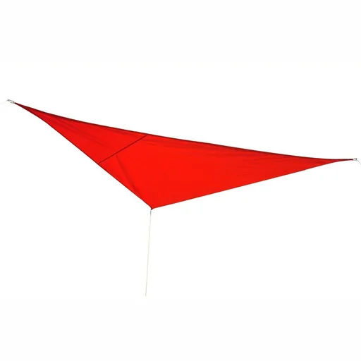 "Sun sail triangles rust red 5x5x5 m HDPE - breathable image"