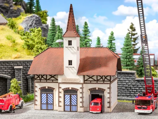 "Fire station with micro-sound siren image"