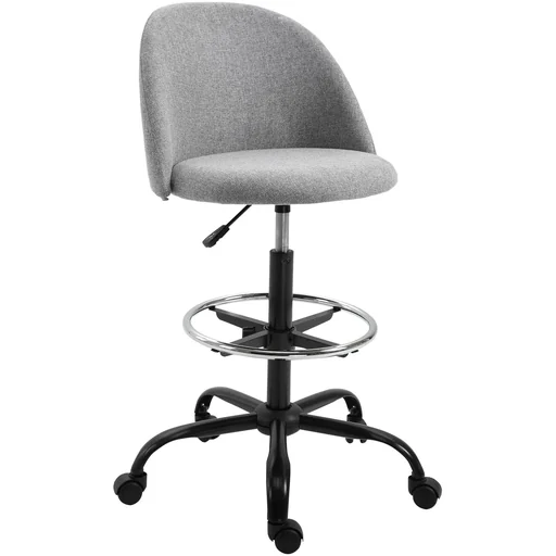 "Desk stool, grey image"