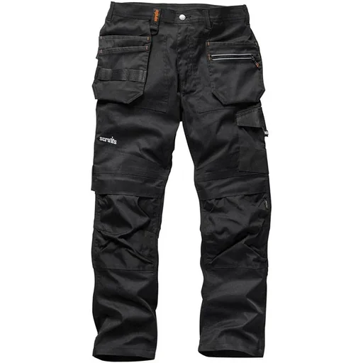 "Trade Flex work trousers, black 38R image"