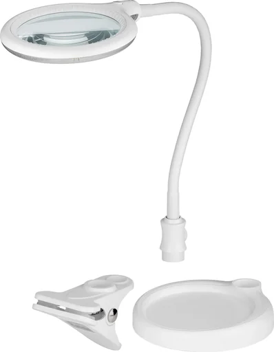 "LED stand/clamp magnifying lamp, 6 W image"