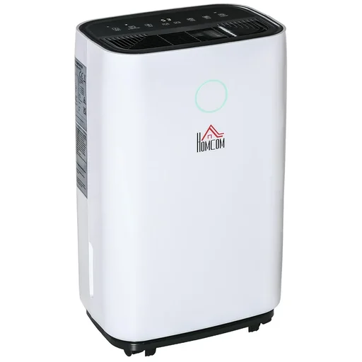 "Dehumidifier 16-20 20 L / 24 h 4000 ml with wheels ABS white 33.5 x 23 x 57 cm image"