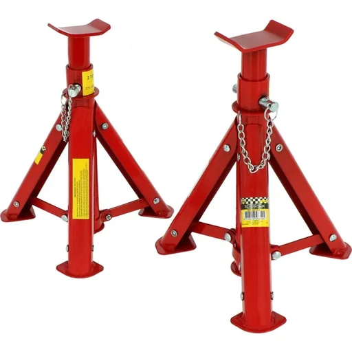 "Axle stands 2 pieces - 2 ton capacity - 23x23x37 cm image"
