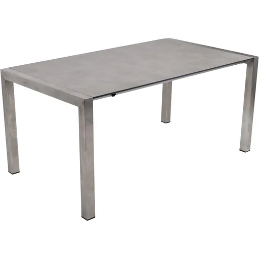 "Extendable table SIENNA, stainless steel 304 / plastic HPL, grey image"