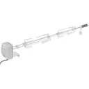 BBQ Rotisserie Spit with Motor Steel 1000 mm