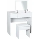 Dressing table with stool white 80 x 40 x 79cm