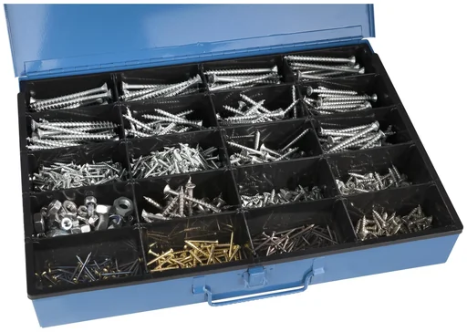 "Screw assortment box 400 pieces image"