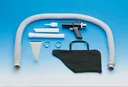 Compressed air vacuum cleaner with 3 nozzles