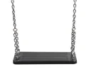 Swing seat made of black rubber with galvanized chain 2.0 m