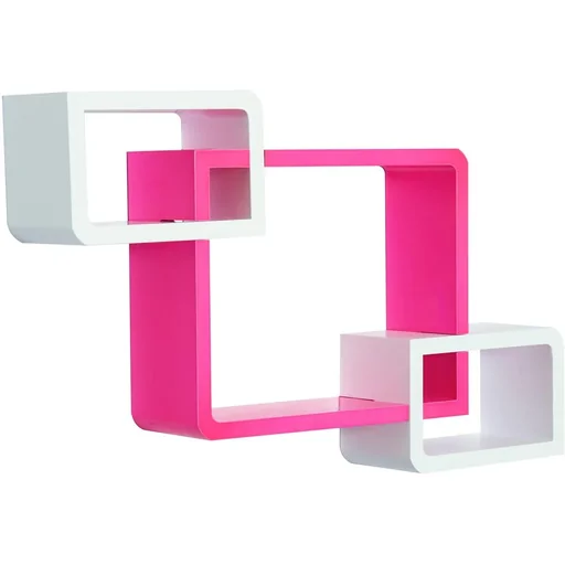 "Cube shelf with 3 compartments image"