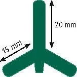 "Metal post T-Post, 152 cm, 80 pieces image"