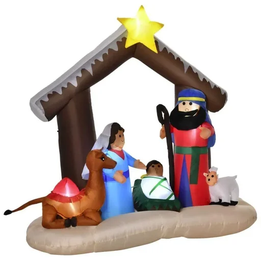 "Inflatable Christmas arch Bible arch of Jesus' birth Christmas decoration 1.8 m image"