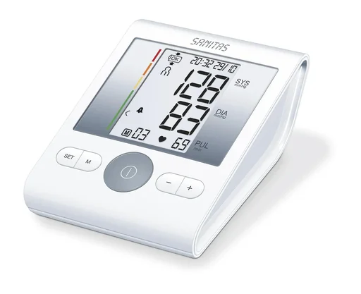"Upper arm blood pressure monitor, SBM 22, white image"