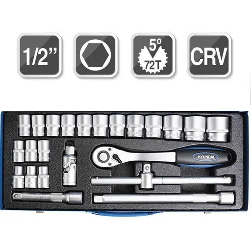 "Professional tool set 1/2" 24-piece image"