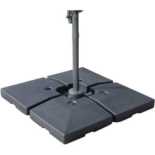 "Garden umbrella stand as a 4-piece set image"