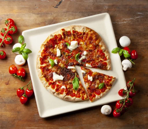 "Bread and pizza baking stone image"