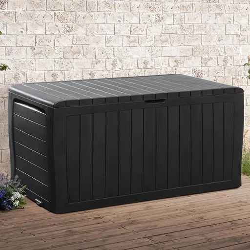 "Storage box Marvel Plus anthracite 117x45x57cm with wheels image"