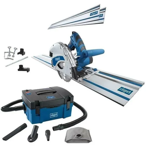 "SPECIAL! PL55 Mitre Saw + HD2P Vacuum Cleaner - 1200W | 160mm | 230-240V image"