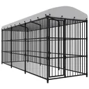 Outdoor dog house with roof 4