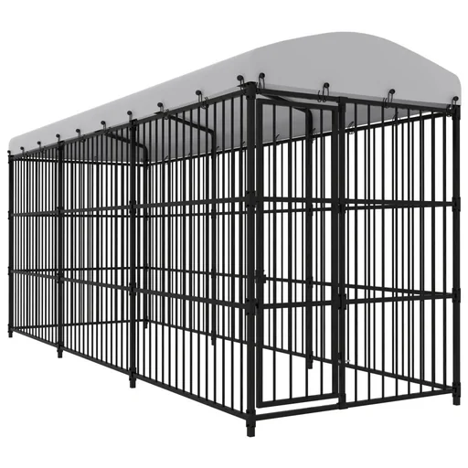 "Outdoor dog house with roof 4 image"