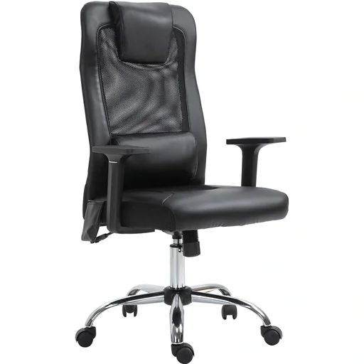 "Massage chair, executive chair with massage function, height-adjustable swivel chair, ergonomic gaming chair, office chair massage image"