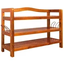 Acacia shoe rack 3 levels
