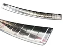 Stainless steel loading sill protector, Ford FIESTA MK8 5D, 2017> OEM quality with soft, deburred edges