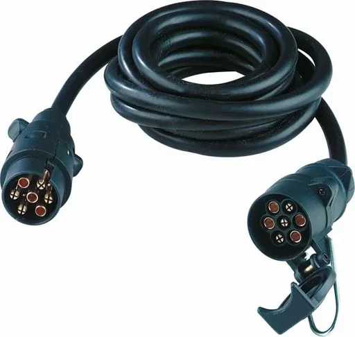 "Extension cable 3 m long, 7-pin plug/7-pin coupling socket image"