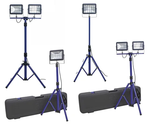 "LED spotlight 2 x 30W on tripod, with Samsung chip image"