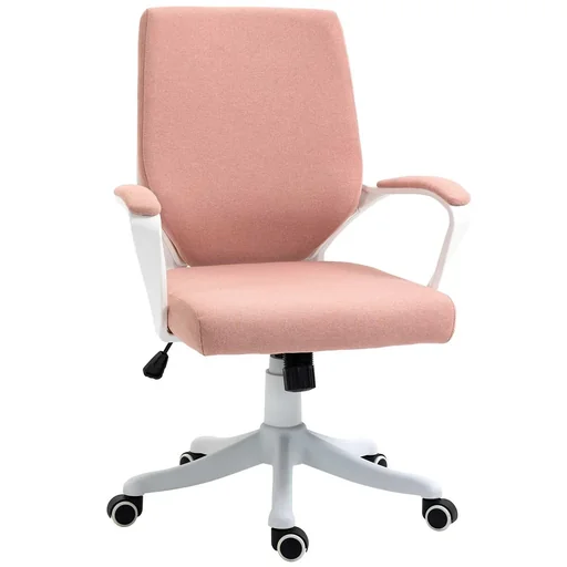 "Office chair desk chair home office chair with rocker function backrest height adjustable thick padded ergonomic image"