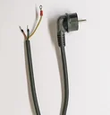 Kabel H07RN-F3G 1,5mm², L=3 m, z wtyczką kątową, konfekcjonowany.