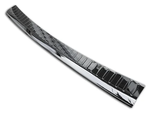 "Stainless steel loading sill protection, Mercedes E Class W 212, FL, T-Model, 2013-2016 - high-gloss black. image"