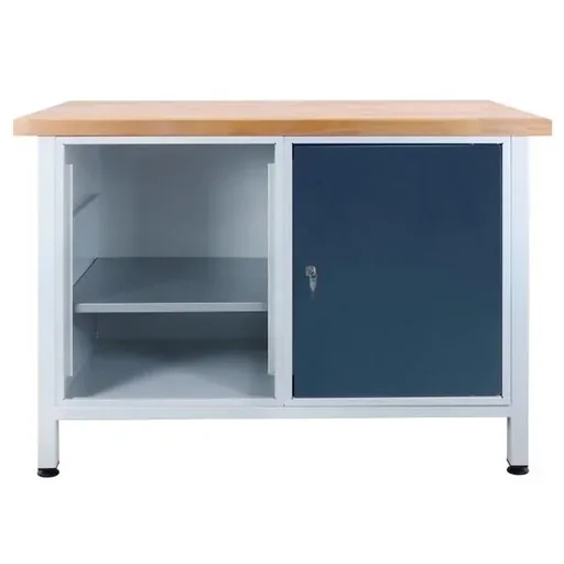 "Workbench "Premium" shelf section, 1 door, L1200xW600xH840mm image"