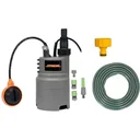 Submersible pump - 400W - 6000 l/h WITH 15-meter garden hose including sprinkler and fittings AND 1" tap